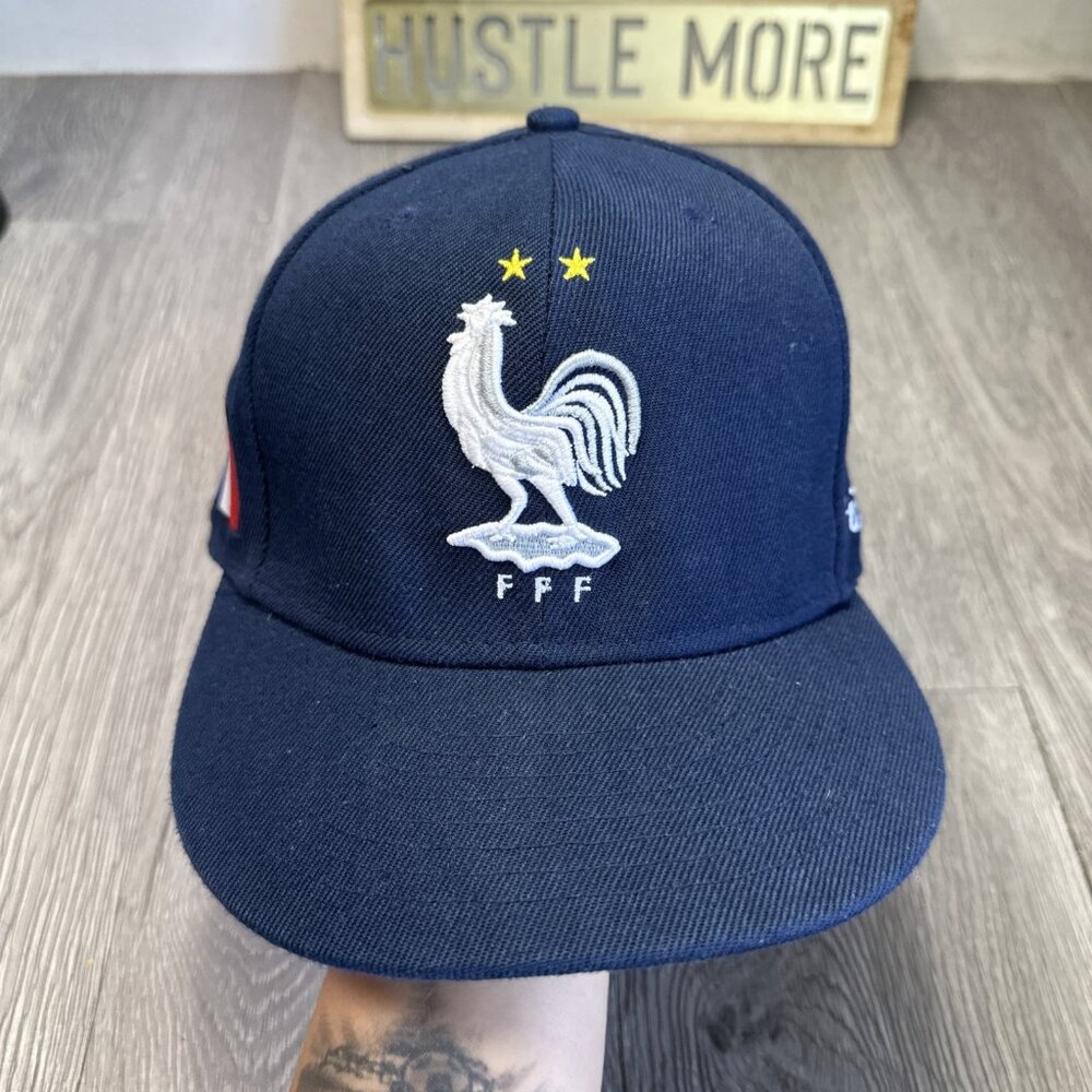 France FFF Soccer Team Embroidered Hat SnapBack